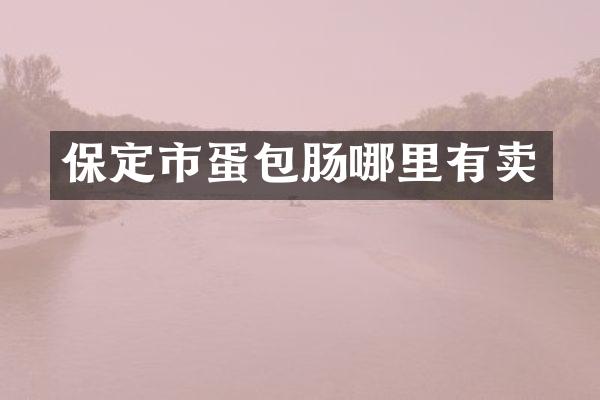 保定市蛋包肠哪里有卖