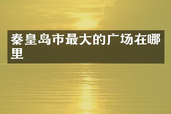 秦皇岛市最大的广场在哪里