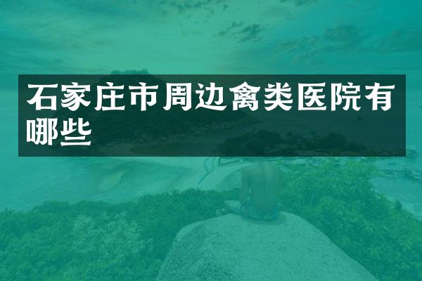 石家庄市周边禽类医院有哪些