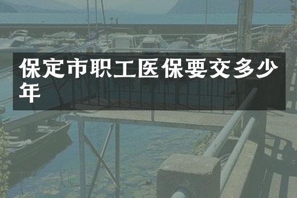 保定市职工医保要交多少年