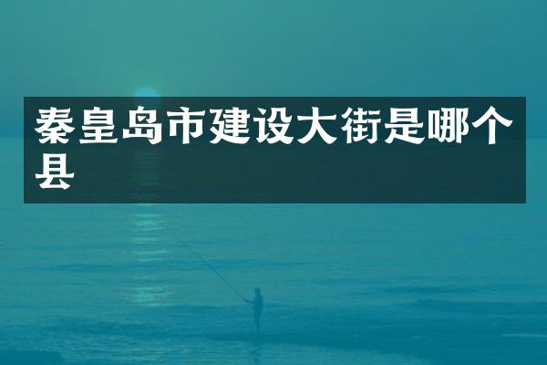 秦皇岛市建设大街是哪个县