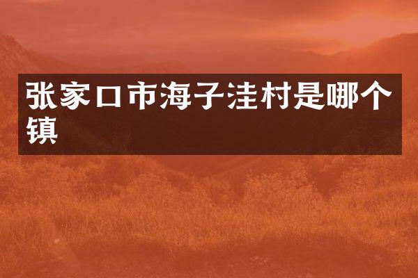 张家口市海子洼村是哪个镇