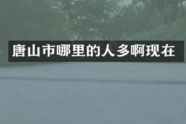 唐山市哪里的人多啊现在