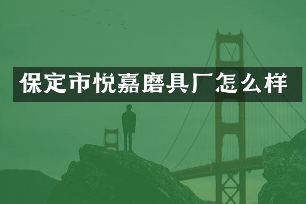 保定市悦嘉磨具厂怎么样