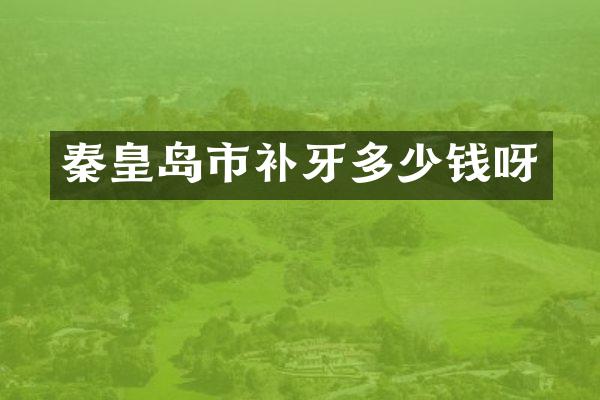 秦皇岛市补牙多少钱呀