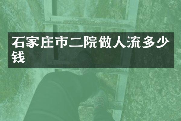 石家庄市二院做人流多少钱