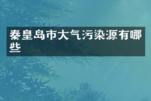 秦皇岛市大气污染源有哪些