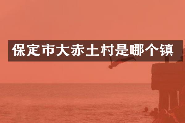 保定市大赤土村是哪个镇