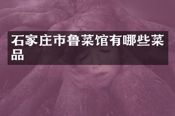石家庄市鲁菜馆有哪些菜品