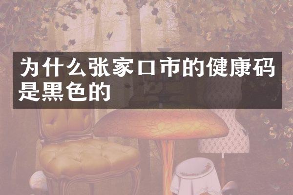 为什么张家口市的健康码是黑色的