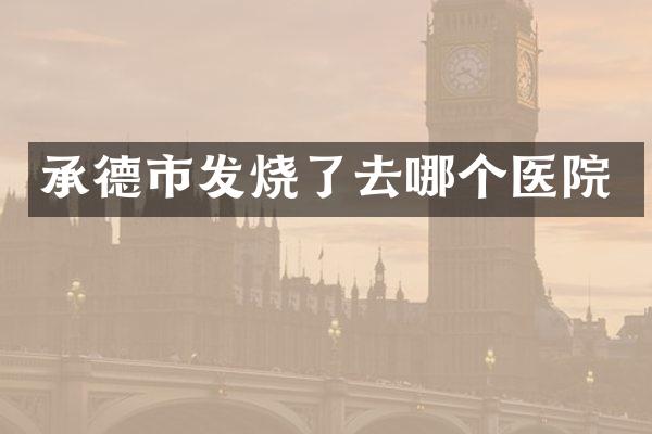 承德市发烧了去哪个医院