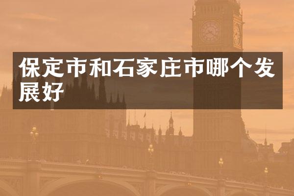 保定市和石家庄市哪个发展好