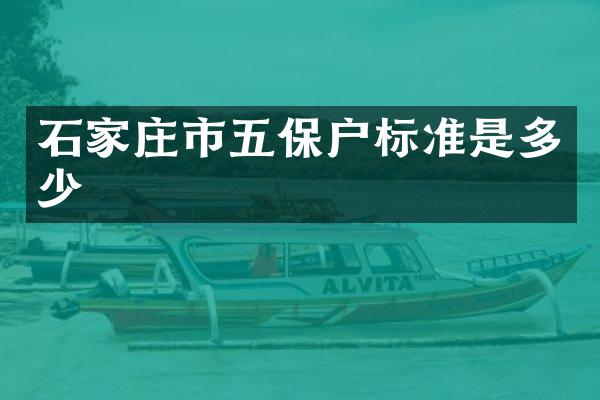 石家庄市五保户标准是多少