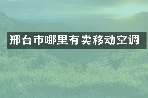 邢台市哪里有卖移动空调