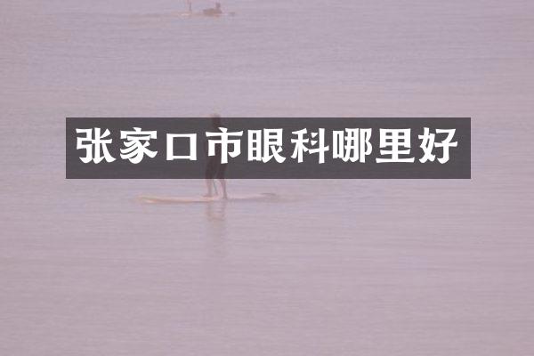张家口市眼科哪里好