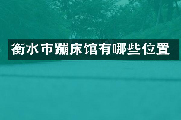 衡水市蹦床馆有哪些位置