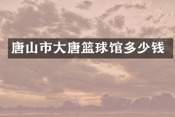 唐山市大唐篮球馆多少钱