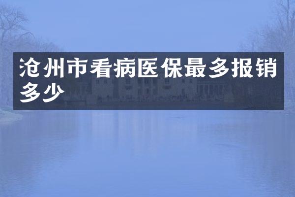 沧州市看病医保最多报销多少