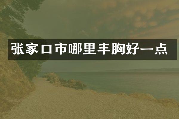 张家口市哪里丰胸好一点