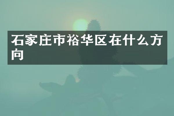 石家庄市裕华区在什么方向