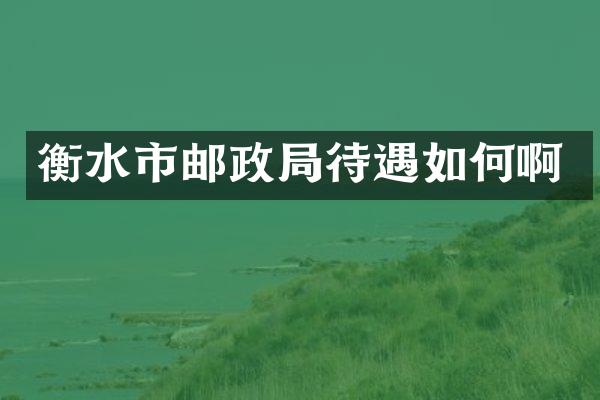 衡水市邮政局待遇如何啊