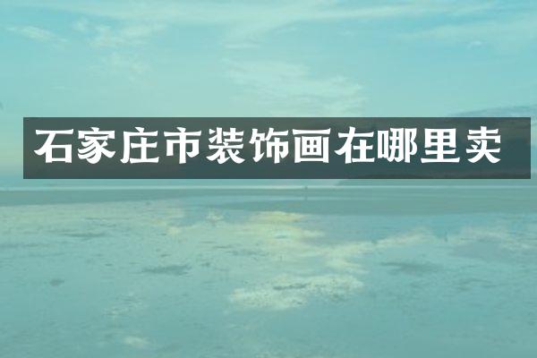 石家庄市装饰画在哪里卖