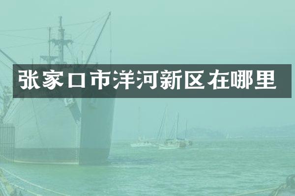 张家口市洋河新区在哪里