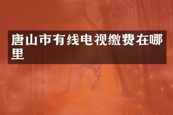 唐山市有线电视缴费在哪里