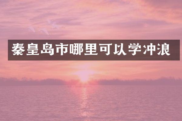 秦皇岛市哪里可以学冲浪