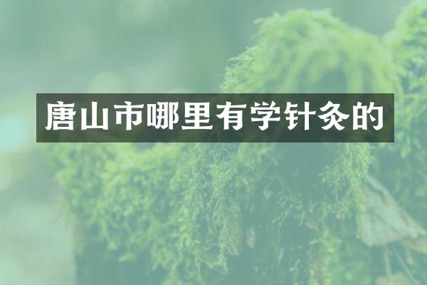 唐山市哪里有学针灸的