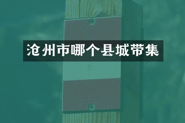 沧州市哪个县城带集
