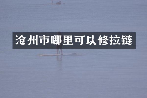 沧州市哪里可以修拉链
