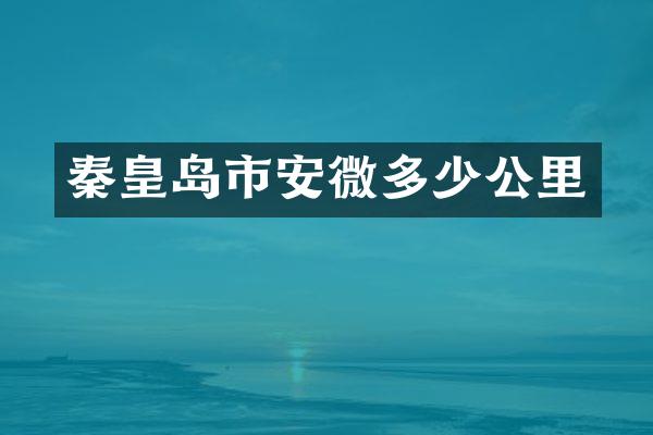 秦皇岛市安微多少公里