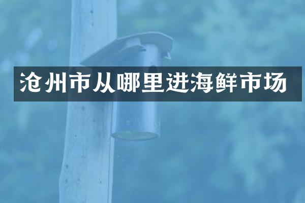 沧州市从哪里进海鲜市场