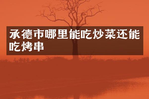 承德市哪里能吃炒菜还能吃烤串
