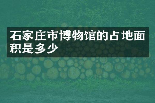 石家庄市博物馆的占地面积是多少