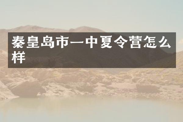 秦皇岛市一中夏令营怎么样