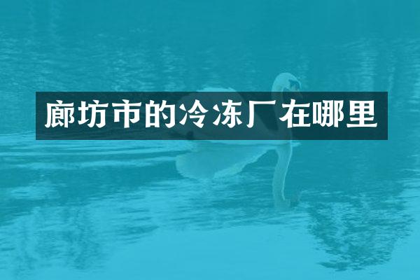 廊坊市的冷冻厂在哪里