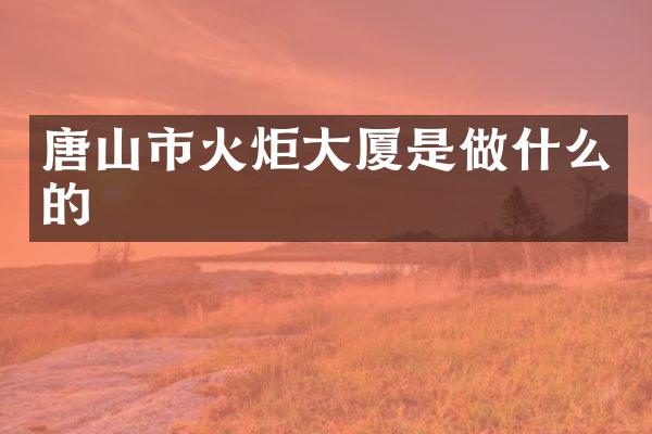 唐山市火炬大厦是做什么的
