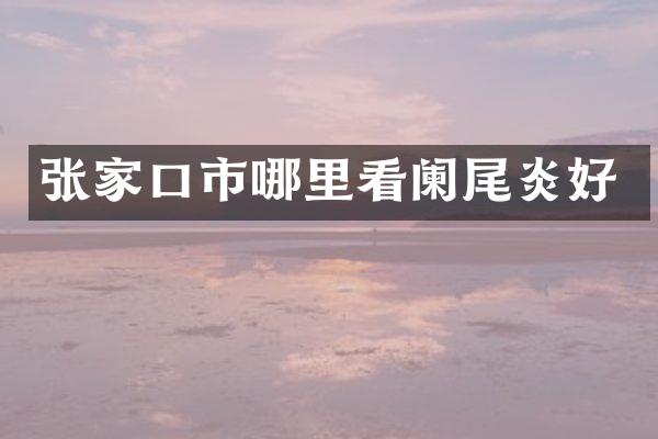 张家口市哪里看阑尾炎好