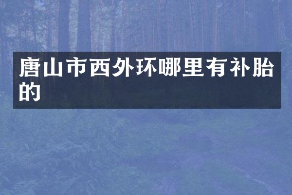 唐山市西外环哪里有补胎的