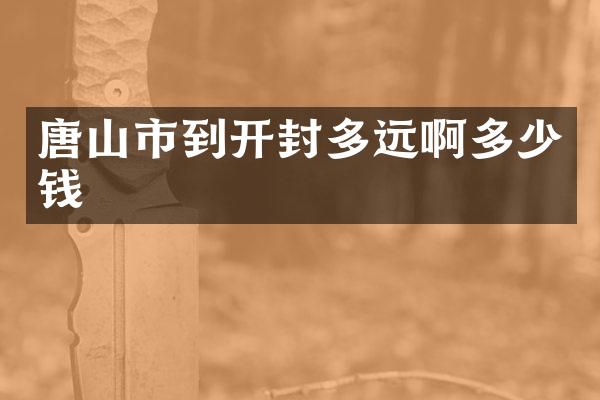 唐山市到开封多远啊多少钱
