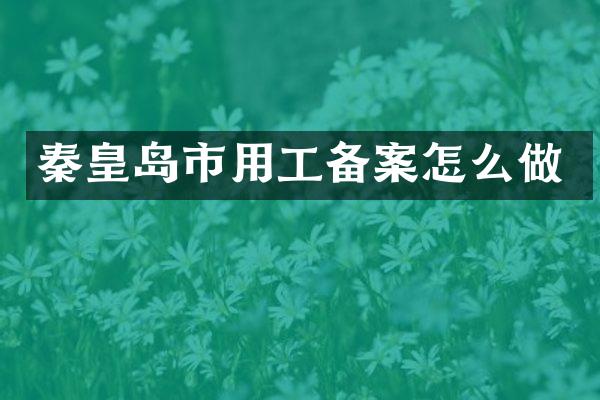 秦皇岛市用工备案怎么做