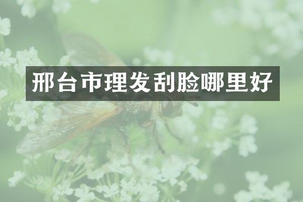 邢台市理发刮脸哪里好