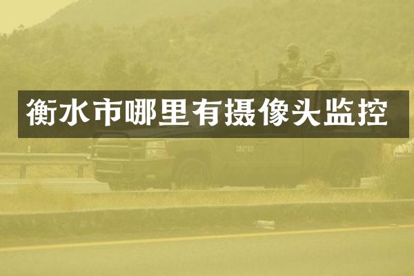 衡水市哪里有摄像头监控