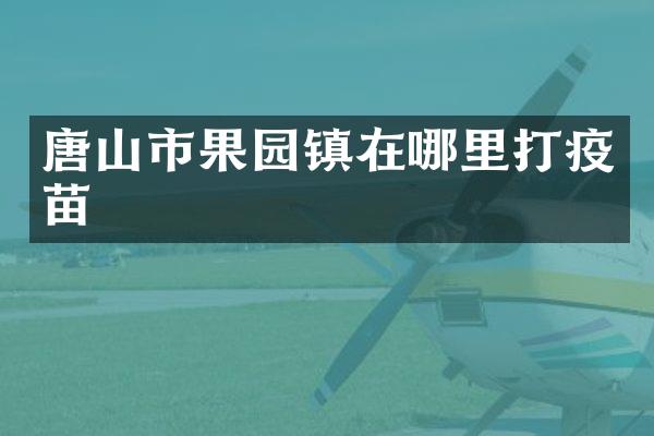 唐山市果园镇在哪里打疫苗