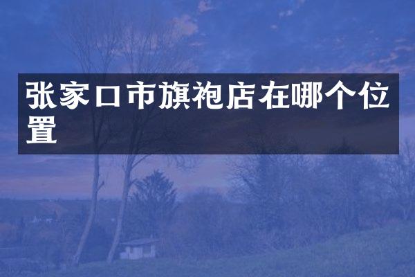张家口市旗袍店在哪个位置