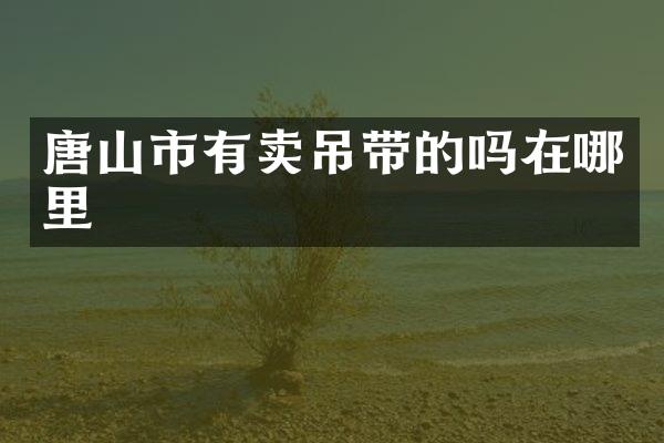 唐山市有卖吊带的吗在哪里