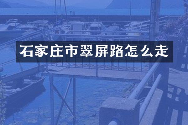 石家庄市翠屏路怎么走