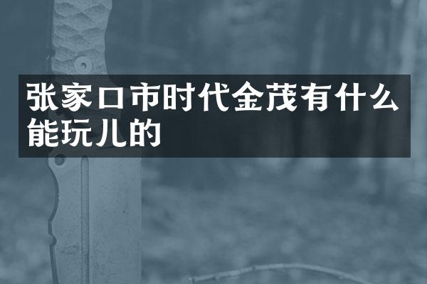 张家口市时代金茂有什么能玩儿的